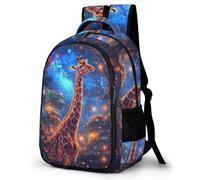 WECECE Mochila Escolar Giraffe Motif Niño Adolescente Ligera, Mochila con Animal para 7 a 11 Años, Mochilas Escolares para Viagem & Senderismo