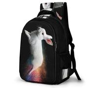 WECECE Mochila Escolar Grande para Niño 8-12 Años Bunny Mochila Colegio Niña Animal Conejo para Primaria y ESO Mochilas Escolares Casual Portátil
