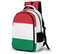 WECECE Mochila Escolar Hungarian Flag Pattern Niños Ligera Mochilas Primaria y Secundaria ESO con Hungarian Flag Mochila Casual Adolescente