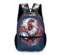 WECECE Mochila Escolar Infantil 8 Años Mochila Gallo Escolar De Para Niños Y Chicas Primaria, Perro Animal Print Bolsas De Hombro Livianas Para Portátil School Back Pack