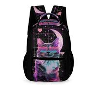 WECECE Mochila Escolar Infantil 8 Años Mochila Gatito Escolar De Para Niños Y Chicas Primaria, Gato Bolsas De Hombro Livianas Para Portátil School Back Pack