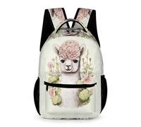 WECECE Mochila Escolar Infantil Alpacas, Bolsos Con Animal Para Niña Niño De Primaria, Mochila Primaria Ligera Y Adorable, Backpack De Viaje Casual Para Chicas