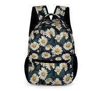 WECECE Mochila Escolar Infantil Para Niño Niña De 6 A 10 Años Mochilas Escolares Manzanilla Margarita Escuela Primaria Mochila Escolarres Flor