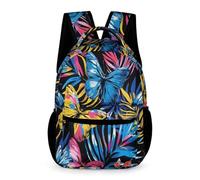 WECECE Mochila Escolar Mariposas 3D Diseño Niña Niño 6-8 Años Mochila Mariposa Curso 1-3 Escolares Bolsa Escolar Formato Grande 43x32x15 cm Primaria Vuelta al Cole