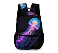 WECECE Mochila Escolar Medusa Colegio Primaria Escolares Niño Mochila de Criatura Marina 4 Curso Niña 11 Años Bookbag Ligera con Bolsillos Laterales Cuadernos Botella Paraguas Regalo Escolar