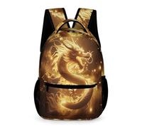 WECECE Mochila Escolar Motivo de Genial Dragón Niño 9 Años Mochila Primaria Estilo Chino Niña 4 Curso School Bag Resistente Uso Diario Cosas de Colegio Botella Regalo Cumpleaños