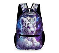 WECECE Mochila Escolar Motivo de Tigre Estudiantes Chicos y Chicas 8-11 Años Bolsa Escolar Patrón Animal 6 Curso Bookbag Resistente Uso Diario Cuadernos Botella Paraguas Vuelta al Cole