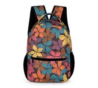 WECECE Mochila Escolar Niña Flor Mochilas Colegio Niños 6 7 9 11 Años Mochila Primario Impresión Botánica Ligera Backpack Casual Para La Escuela, Los Viajes O El Uso Diario