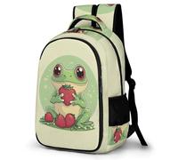 WECECE Mochila Escolar Niñas, Mochilas Primaria Niño Ergonómico con Frog, Mochila Casual con Small Animal, Adaptable a Cursos 1-5