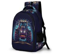 WECECE Mochila Escolar Niñas, Mochilas Primaria Niño Ergonómico con Tractor, Mochila Casual con Diseño de Coche, Adaptable A Cursos Tractor5