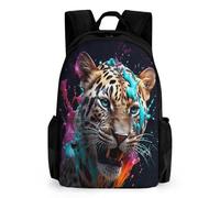 WECECE Mochila Escolar Niño 9 Años Guepardo De Viaje Camping Escolar Multifuncional, Mochila Con 3D de Leopardooo Para Niños Niñas Mochilas Teenagers Back Pack