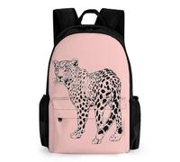 WECECE Mochila Escolar Niño 9 Años Guepardo De Viaje Camping Escolar Multifuncional, Mochila Con Leopardoo Animal Para Niños Niñas Mochilas Teenagers Back Pack