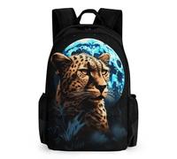 WECECE Mochila Escolar Niño 9 Años Leopardoo De Viaje Camping Escolar Multifuncional, Mochila Con Guepardo 3D Para Niños Niñas Mochilas Teenagers Back Pack