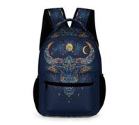 WECECE Mochila Escolar Niño 9 Años Toro De Viaje Camping Escolar, Mochila Con Animal Vaca Print Para Niños Niñas Mochilas Primaria Back Pack