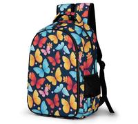 WECECE Mochila Escolar Niño Adolescente Mariposas, Mochila para Niños Niña con Colorful Mariposa 8 a 12 Años, Mochilas Escolares Grande Ligera