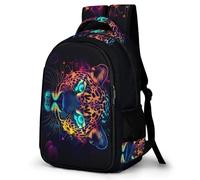 WECECE Mochila Escolar Niño Adolescente, Mochila Cheetah Design Colegio Gran Capacidad para Juveniles Chico 10 a 16 Años con Animal, Mochilas Niña