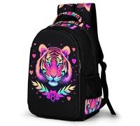 WECECE Mochila Escolar Niño Adolescente Tiger Motif, Mochila para Niños Niña con Animal Tiger 8 a 12 Años, Mochilas Escolares Grande Ligera