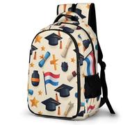 WECECE Mochila Escolar Niño Bandera de los Países Bajos, Mochilas Escolar 2º-5º Curso para Niña Colegio y Viajes, Mochila para Adolescente con Graduación