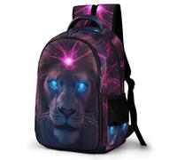 WECECE Mochila Escolar Niño Lion Transpirable, Mochilas con Animal Colegio para Clases 1 a 6, Mochila Ligera para Colegio y Viajes
