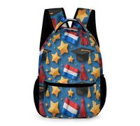 WECECE Mochila Escolar Países Bajos Bandera Infantil Colegio 6 Años Mochila Graduación 1 Curso Niña Escolares Niño Bookbag Ligera Resistente Libros Objetos Pequeños Paseo Viaje Colegio