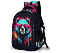WECECE Mochila Escolar Panda Chicas 7-11 Años Mochila Escolar Animal Panda Chicos 5º-6º Curso Mochila Infantil Impermeable, School Bag para Vuelta al Cole Viaje y Actividades