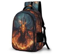 WECECE Mochila Escolar Patrón de Evil Dragón Chicas 7-11 Años Mochila Escolar Dragón Chicos 5º-6º Curso Mochila Infantil Resistente, Bookbag Vuelta al Cole Viaje y Actividades
