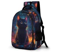 WECECE Mochila Escolar Patrón de Gato Chicas 7-11 Años Mochila Escolar Animal Gatito Chicos 5º-6º Curso Mochila Infantil Grande, School Backpack Colegio Excursión y Aire Libre