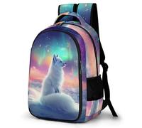 WECECE Mochila Escolar Patrón Zorro Niño 10-12 Años Bolsa Escolar Diseño Animal Niña Curso 2-5 Mochila Colegio para Estudiantes, Backpack Cómoda Impermeable para Uso Diario y Deporte