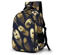 WECECE Mochila Escolar Peacocks Niños, Mochila Feathers para Niño De 6 a 12 Años, Mochilas para 1º a 5º Grado De La Escuela