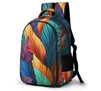 WECECE Mochila Escolar Planta Hoja Niño 7-11 Años Bolsa Escolar Tropical Selva Niña Primaria 2º-4º Mochila Colegio para Estudiantes, Bookbag Grande Ajustable para Colegio y Excursión