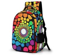 WECECE Mochila Escolar Polka Dots Niña Niños, Mochila Infantil Ligera para Chicas 8 a 14 Años, Mochilas Kawaii Escolares con Colorido 3D Print, Ideal para Colegio y Viajes