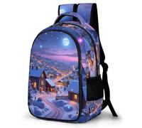 WECECE Mochila Escolar Snowy Scenery para Niños y Adolescentes Ligera Mochilas De Landscapes Escuela Secundaria con Gran Capacidad Elegante Mochila Juvenil para Viajes Bolsa De Escuela Informal