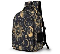 WECECE Mochila Escolar Sol Luna Estrellas Chicas 7-11 Años Mochila Escolar 1192 Chicos 5º-6º Curso Mochila Infantil Grande, School Backpack para Colegio Excursión y Aire Libre