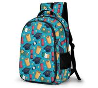 WECECE Mochila Escolar Tema de Graduación Adolescente para Chicos Chicas, Mochila Casual 5º A 9º Grado con Bandera Irlandesa, School Bas para Escuela Outdoor Viaje
