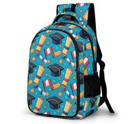 WECECE Mochila Escolar Tema de Graduación Niño Adolescente, Mochila Graduación Colegio Grand Capacidad para Niña Juveniles Chico 8 a 14 Años
