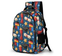 WECECE Mochila Escolar Tema de Graduación Niños - Mochila Primaria y ESO para Chicas 7-13 Años, Mochilas Escolares Bandera de Alemania Ligero para Colegio