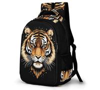 WECECE Mochila Escolar Tiger Pattern Niños - Mochila Primaria y ESO para Chicas 7-13 Años, Mochilas Escolares Animal Ligero para Colegio
