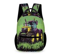 WECECE Mochila Escolar Tractor Chicos Chicas 8-12 Años Mochila de Coche Motivo Curso 3-6 y 1º ESO Estudiantes Daypack Impermeable 43x32x15 cm para Secundaria Viaje Estudio