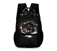 WECECE Mochila Escolar Unisex Con Estampado De Gato Bolsas Para Alumnos De Primaria Y Niño, Para Niña De 6 A 11 Años, Mochila Escolar De 3D Gatito