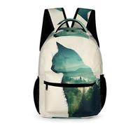 WECECE Mochila Escolar Unisex Con Estampado De Gato Bolsas Para Alumnos De Primaria Y Niño, Para Niña De 6 A 11 Años, Mochila Escolar De Gatito