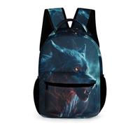 WECECE Mochila Escolar Unisex Con Estampado De Lobo Bolsas Para Alumnos De Primaria Y Niño, Para Niña De 6 A 11 Años, Mochila Escolar De Animal Lobo