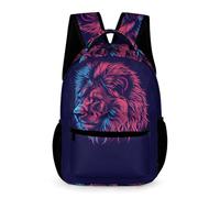 WECECE Mochila Escolar Unisex Con Estampado De Motivo León Bolsas Para Alumnos De Primaria Y Niño, Para Niña De 6 A 11 Años, Mochila Escolar De Animal Rey