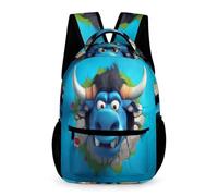 WECECE Mochila Escolar Unisex Con Estampado De Vaca Bolsas Para Alumnos De Primaria Y Niño, Para Niña De 6 A 11 Años, Mochila Escolar De Animal Vaca