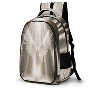 WECECE Mochila Escolar Wings Chicas 7-11 Años Mochila Escolar Motivo de Ángeles Chicos 5º-6º Curso Mochila Infantil Grande, School Backpack para Colegio Excursión y Aire Libre