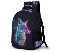WECECE Mochila Escolar Zorro Chicas 7-11 Años Mochila Escolar Animal Zorro Chicos 5º-6º Curso Mochila Estilo Puerta de Frigorifico, Bookbag Vuelta al Cole Viaje y Actividades