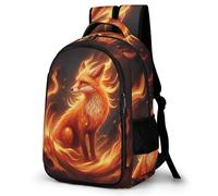 WECECE Mochila Escolar Zorro Llamas Niño Primaria Mochila Infantil Zorro para Chica 6-10 Años Mochilas Escolares Ligeras Duraderas, Daypack para Escuela Excursión y Senderismo