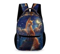 WECECE Mochila Escolar Zorro Niños Niñas 9-13 Años Mochila de Zorro Animal Curso 4-6 y 1º-2º ESO Escolares Daypack Uso Diario 43x32x15 cm para Secundaria Actividades Diarias