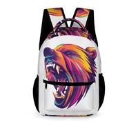 WECECE Mochila Estampado Oso Bolsas De Escuela Para Niños Y Niñas Animal Print Bolsos De Escuela Mochilas Viaje Camping Casual Mochila Para Estudiantes