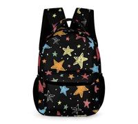 WECECE Mochila Five-Pointed Estrella Escolares 6 Años Mochila Primaria Estrellas Curso 1 Niños Bolsa Escolar Práctica 43x32x15 cm Excursión Libros y Cuadernos
