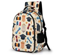 WECECE Mochila France Flag Escolar Niño, Mochilas Adolescente Chica, Mochila Escolar Niña a Partir De 5° Grado, Mochilas Casual con Tema de Graduación, para Escuela Primaria y Secundaria